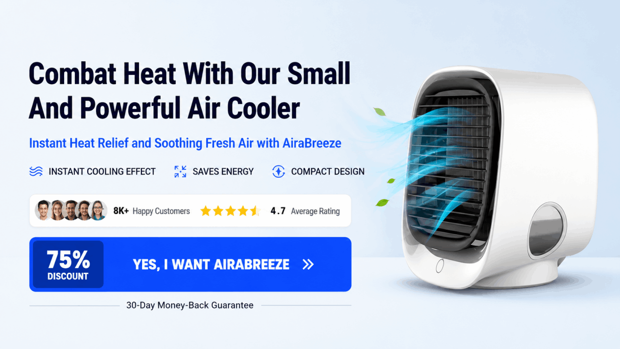 AiraBreeze mini cooler — limited-stock official offer