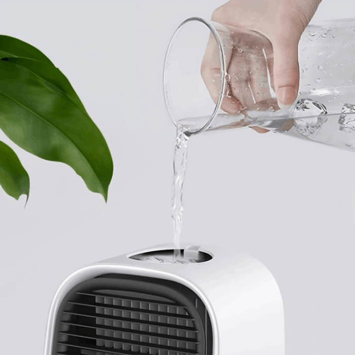 Step 1 — fill the AiraBreeze water tank